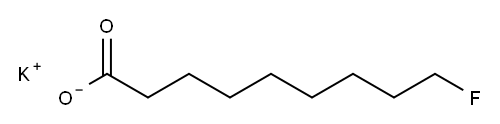 9-フルオロノナン酸カリウム 化学構造式