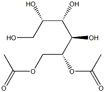 L-グルシトール1,2-ジアセタート 化学構造式