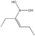(E)-1-エチル-1-ブテニルボロン酸 化学構造式