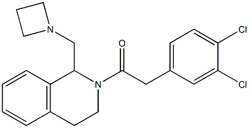 1,2,3,4-Tetrahydro-2-[(3,4-dichlorophenyl)acetyl]-1-[(1-azetidinyl)methyl]isoquinoline