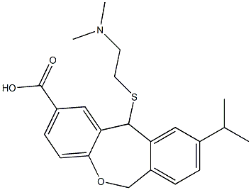 9-Isopropyl-11-[[2-(dimethylamino)ethyl]thio]-6,11-dihydrodibenz[b,e]oxepin-2-carboxylic acid
