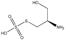 [R,(-)]-2-アミノ-3-スルホチオ-1-プロパノール 化学構造式