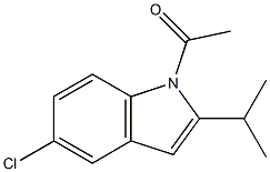 1-アセチル-5-クロロ-2-イソプロピル-1H-インドール 化学構造式