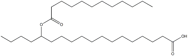 14-ラウロイルオキシオクタデカン酸 化学構造式