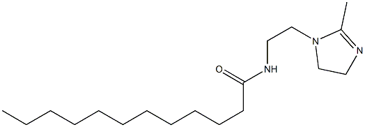 1-(2-ラウロイルアミノエチル)-2-メチル-2-イミダゾリン 化学構造式