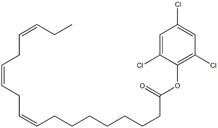 (9Z,12Z,15Z)-9,12,15-オクタデカトリエン酸2,4,6-トリクロロフェニル 化学構造式