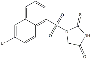 2-Thioxo-1-[[6-bromo-1-naphtyl]sulfonyl]imidazolidin-4-one