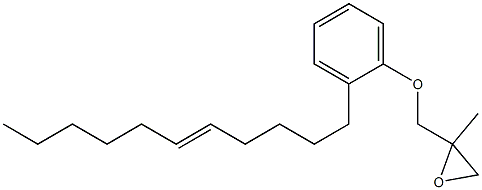 2-(5-ウンデセニル)フェニル2-メチルグリシジルエーテル 化学構造式