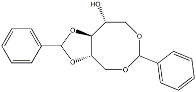 1-O,5-O:2-O,3-O-ジベンジリデン-D-キシリトール 化学構造式