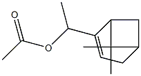 酢酸[1-(7,7-ジメチルビシクロ[3.1.1]ヘプタン-2-エン-2-イル)エチル] 化学構造式
