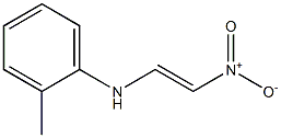 (E)-1-[(2-メチルフェニル)アミノ]-2-ニトロエテン 化学構造式