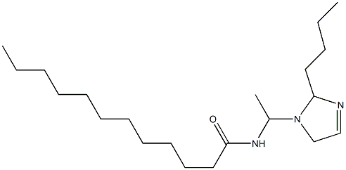 1-(1-ラウロイルアミノエチル)-2-ブチル-3-イミダゾリン 化学構造式
