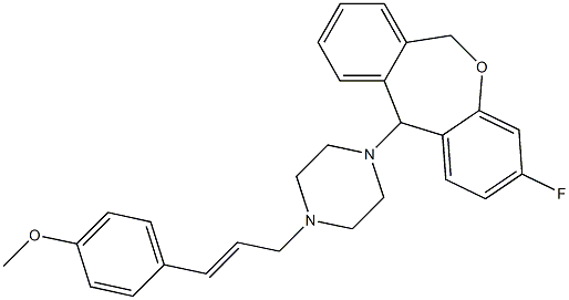 3-Fluoro-11-[4-[(E)-3-(4-methoxyphenyl)-2-propenyl]-1-piperazinyl]-6,11-dihydrodibenz[b,e]oxepin