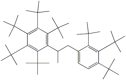 2-(ペンタ-tert-ブチルフェニル)-1-(2,3,4-トリ-tert-ブチルフェニル)プロパン 化学構造式