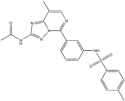 2-Acetylamino-5-[3-(4-methylphenylsulfonylamino)phenyl]-8-methyl[1,2,4]triazolo[1,5-c]pyrimidine