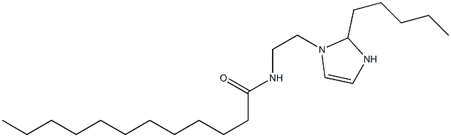 1-(2-ラウロイルアミノエチル)-2-ペンチル-4-イミダゾリン 化学構造式