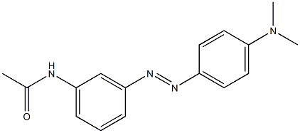 3'-[(p-ジメチルアミノフェニル)アゾ]アセトアニリド 化学構造式