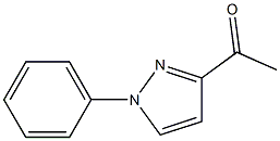 3-アセチル-1-フェニル-1H-ピラゾール 化学構造式