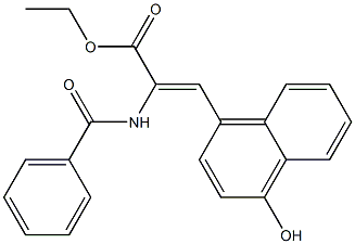 (Z)-2-Benzoylamino-3-(4-hydroxy-1-naphthalenyl)acrylic acid ethyl ester