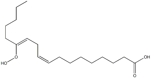 (9Z,12Z)-13-ヒドロペルオキシ-9,12-オクタデカジエン酸 化学構造式