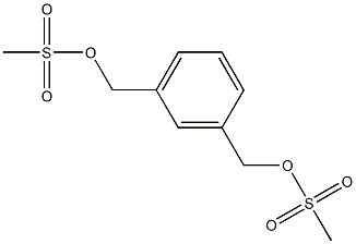 1,3-ベンゼンビス(メタノールメタンスルホナート) 化学構造式