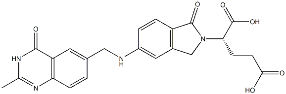 (S)-2-[[1,3-Dihydro-5-[N-[[(3,4-dihydro-2-methyl-4-oxoquinazolin)-6-yl]methyl]amino]-1-oxo-2H-isoindol]-2-yl]glutaric acid