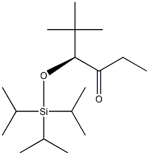 (S)-5,5-Dimethyl-4-[(triisopropylsilyl)oxy]-3-hexanone 结构式
