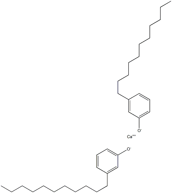 カルシウムビス(3-ウンデシルフェノラート) 化学構造式