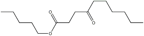 4-オキソデカン酸ペンチル 化学構造式