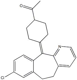 11-(4-Acetylcyclohexylidene)-8-chloro-5,6-dihydro-11H-benzo[5,6]cyclohepta[1,2-b]pyridine