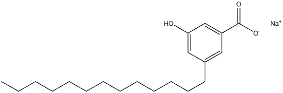 3-Tridecyl-5-hydroxybenzoic acid sodium salt