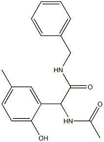2-Acetylamino-2-(2-hydroxy-5-methylphenyl)-N-benzylacetamide