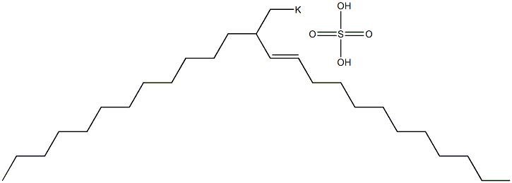 Sulfuric acid 2-dodecyl-3-tetradecenyl=potassium ester salt