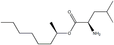 (R)-2-アミノ-4-メチルペンタン酸(R)-1-メチルヘプチル 化学構造式