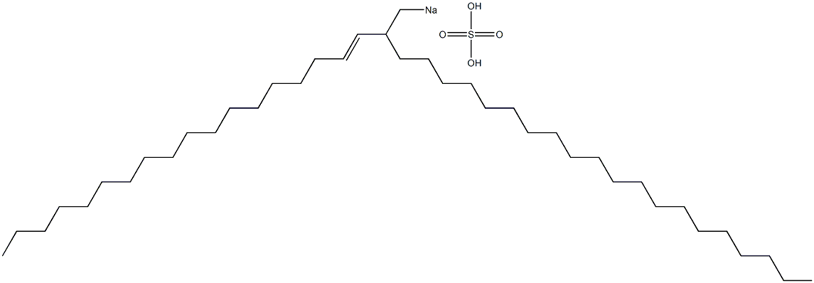 Sulfuric acid 2-(1-octadecenyl)docosyl=sodium ester salt