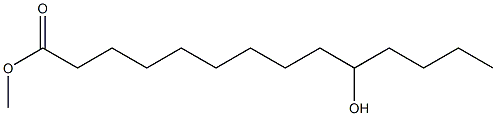 10-ヒドロキシテトラデカン酸メチル 化学構造式