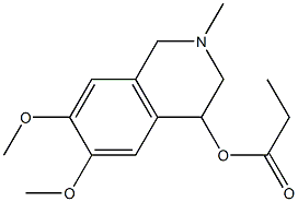 1,2,3,4-Tetrahydro-2-methyl-6,7-dimethoxyisoquinolin-4-ol propionate