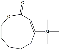 (Z)-4-トリメチルシリル-1-オキサシクロノナ-3-エン-2-オン 化学構造式