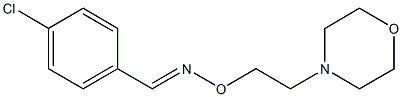 (E)-4-クロロベンズアルデヒドO-(2-モルホリノエチル)オキシム 化学構造式