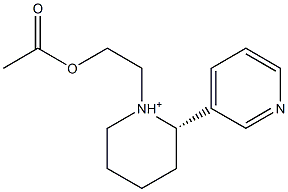 (2S)-2-(3-Pyridyl)-1-(2-acetoxyethyl)piperidinium