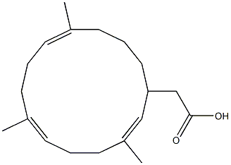 (2E,6E,10E)-3,7,11-Trimethylcyclotetradeca-2,6,10-trienyl=acetate