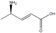[R,(+)]-4-アミノ-2-ペンテン酸 化学構造式