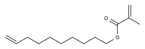 メタクリル酸(9-デセニル) 化学構造式