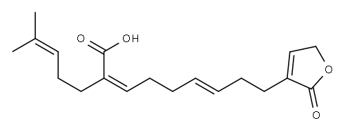 (2Z,6E)-2-(4-Methyl-3-pentenyl)-9-[(2,5-dihydro-2-oxofuran)-3-yl]-2,6-nonadienoic acid