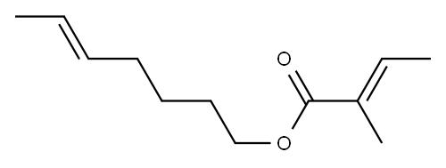 (E)-2-Methyl-2-butenoic acid 5-heptenyl ester