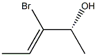 (3Z,2R)-3-ブロモ-3-ペンテン-2-オール 化学構造式