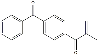 4-メタクリロイルベンゾフェノン 化学構造式
