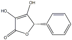 (S)-3,4-ジヒドロキシ-5α-フェニル-2(5H)-フラノン 化学構造式
