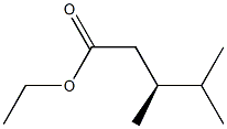 [S,(-)]-3,4-ジメチル吉草酸エチル 化学構造式