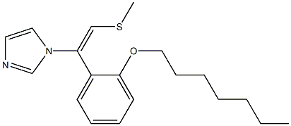 1-[(E)-2-Methylthio-1-[2-(heptyloxy)phenyl]ethenyl]-1H-imidazole